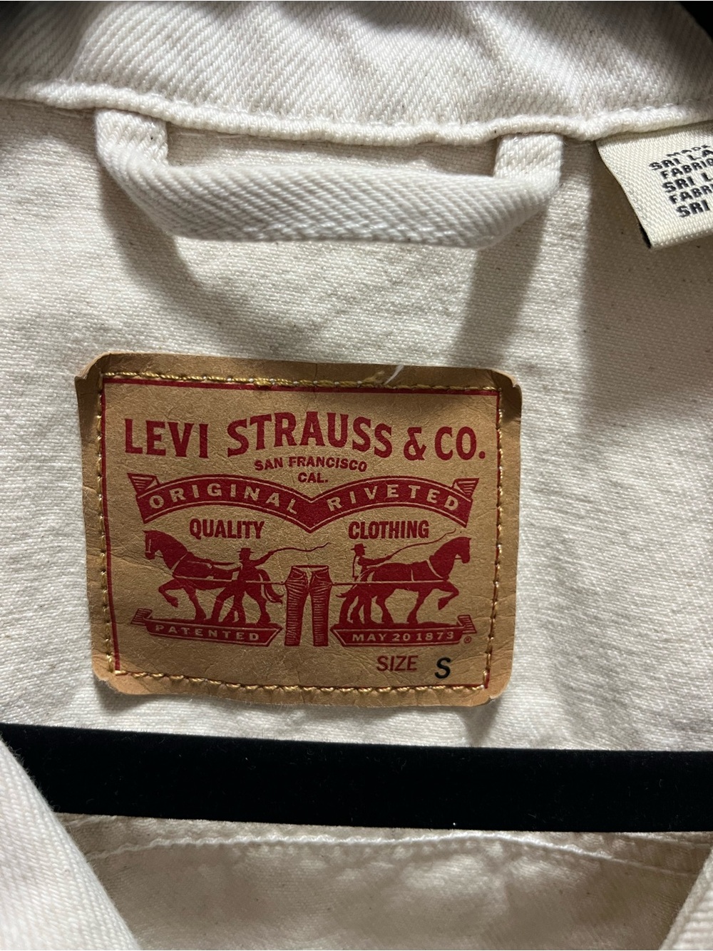 Levi's Cream Denim Jacket